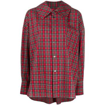 check-print long-sleeve shirt