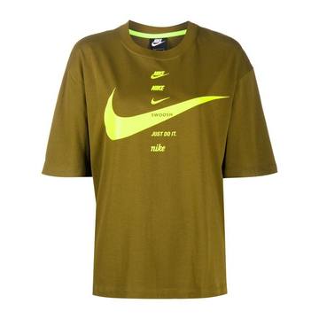 Swoosh logo print T-shirt