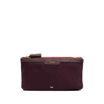 partitioned compartment clutch bag