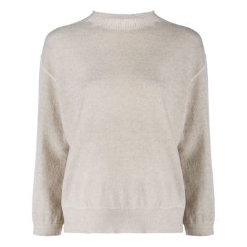 ribbed crew neck jumper