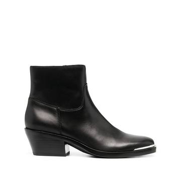 zipped ankle boots