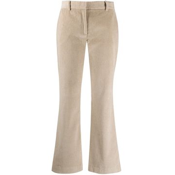 mid-rise straight-leg trousers