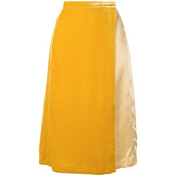 velvet high waisted skirt