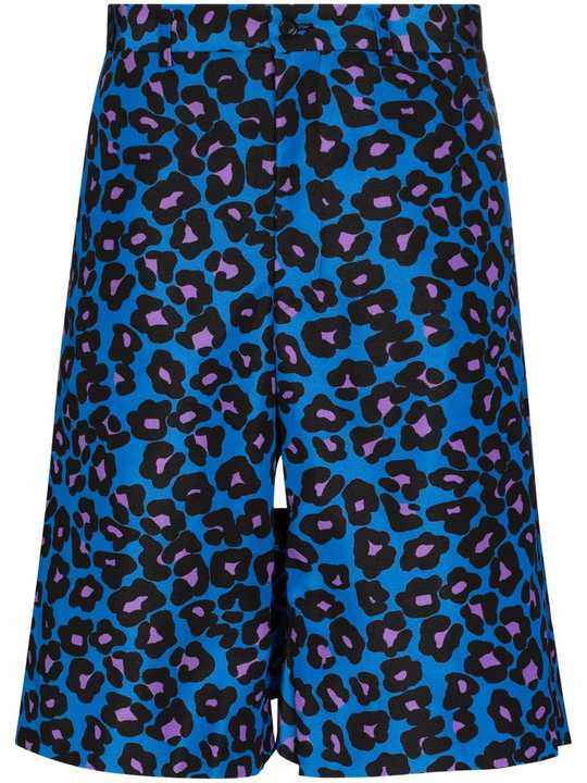 Leopard Print Bermuda Shorts展示图