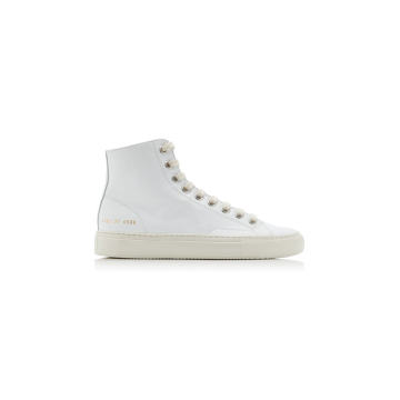 Tournament High-Top Leather Sneakers