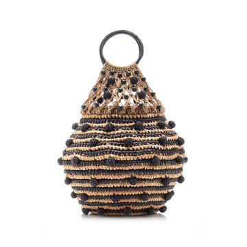 Macrame Straw Tote