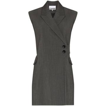 wraparound sleeveless gilet