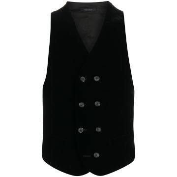 button-up double-breasted waistcoat