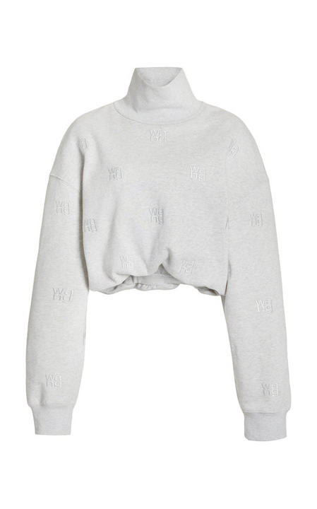 Embroidered Cotton-Knit Turtleneck Sweater展示图