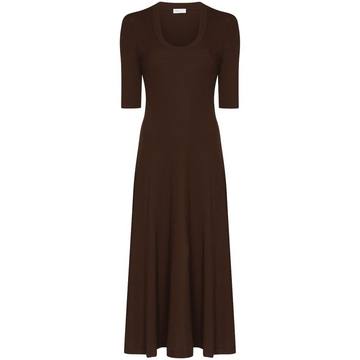 flared midi dress