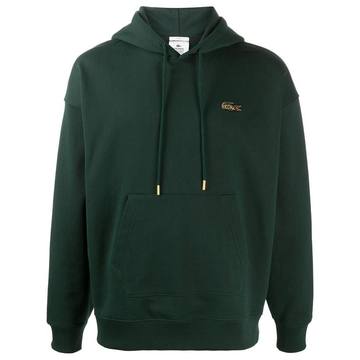 embroidered logo hoodie