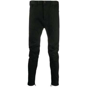 displaced-seam skinny trousers