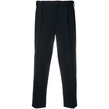 ankle-crop tailored trousers