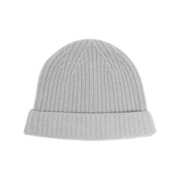 ribbed-knit beanie hat