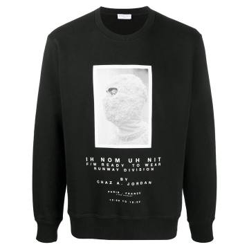 graphic print cotton sweatshirt