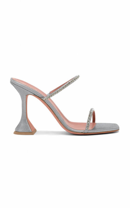 Gilda Crystal-Embellished Satin Sandals展示图