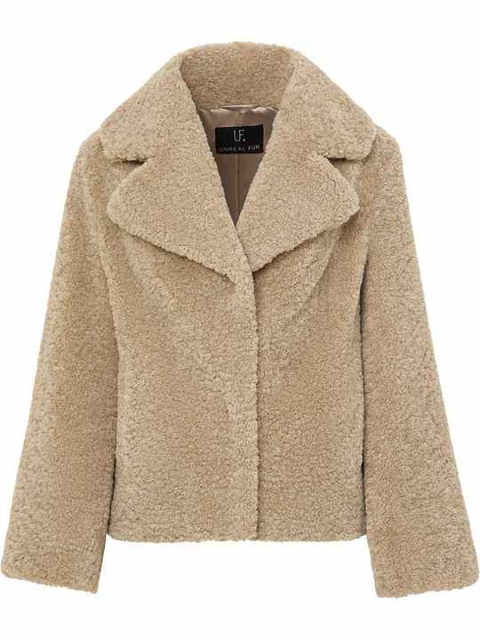 faux shearling coat展示图