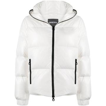 hooded down puffer jacket