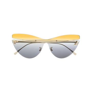 frameless cat-eye sunglasses