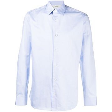 curved hem longsleeved shirt