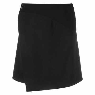 wrap-front A-line skirt