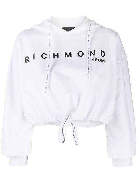 cropped logo hoodie展示图