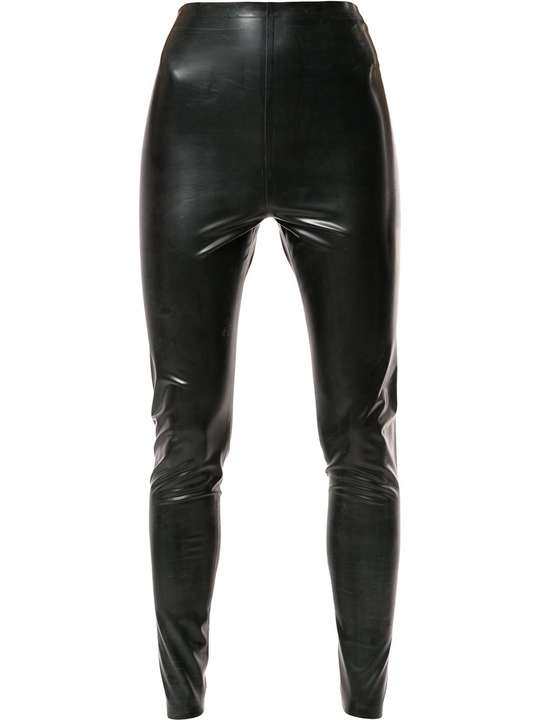 high-waisted latex leggings展示图