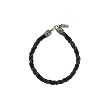 braided logo bracelet