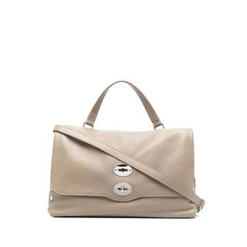 Postina medium leather tote