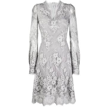 lace long-sleeve dress