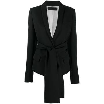 drape-belt blazer