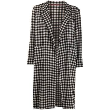 oversized check coat