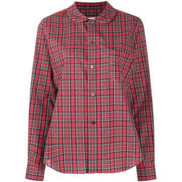 check button-down shirt