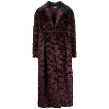 oversized faux fur coat