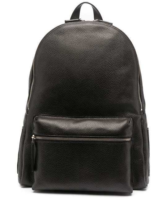 pebbled-effect leather backpack展示图