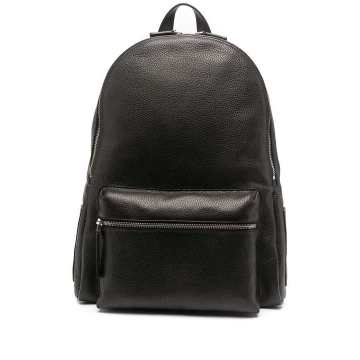 pebbled-effect leather backpack