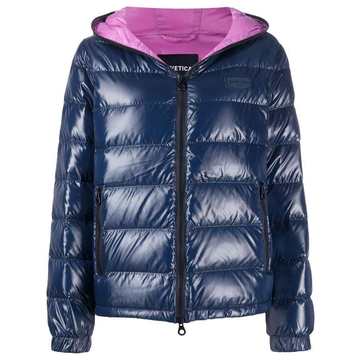 zipped padded jacket