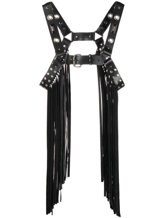 fringed leather harness top展示图