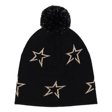 jacquard star merino beanie