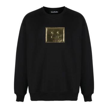 Face logo patch sweatshirt