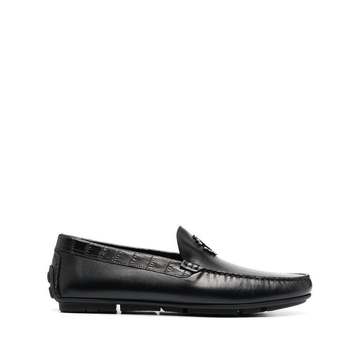 logo plaque loafers