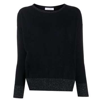 crew-neck knit jumper