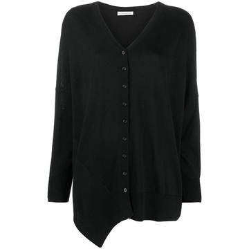 asymmetric knit cardigan