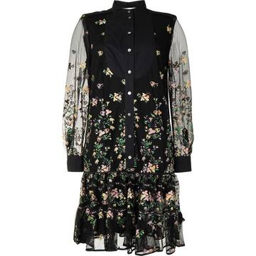 Ditsy floral shirt dress