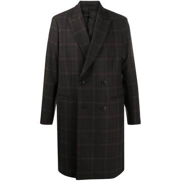 Kensington check wool coat