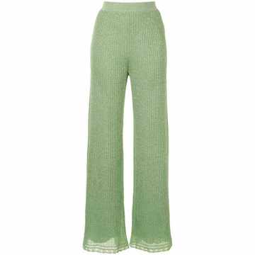 knitted lurex trousers