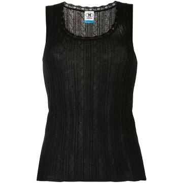 knitted wool vest top