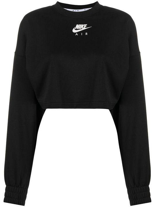 logo print cropped sweatshirt展示图