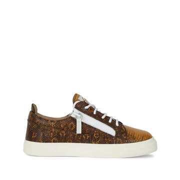 Nicki lizard-print leather sneakers