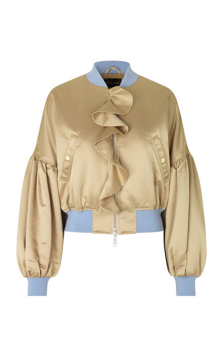 Briar Ruffled Bomber Jacket展示图